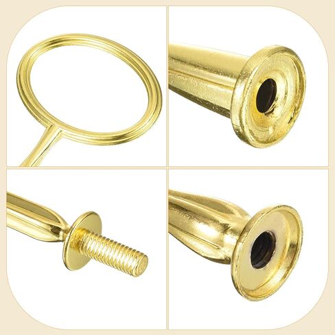 1 Set Cake Tray Stand Handle Cupcake Dessert Plate Hardware Fitting Holder Rod Stand Handle for Cake Stand Wedding Party, 3-Tiers Oval Gold in Saudi Arabia