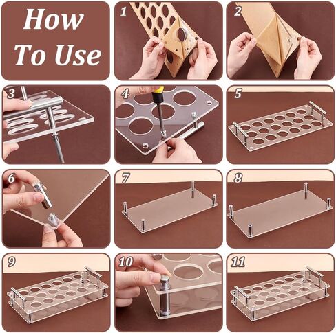 UNICRAFTALE 18 Shot Glass Tray Holder Bar Acrylic Shot Glasses Holders Beer Wine Glass Cup Serving Tray Cups Organizer Holder Shot Glass Display for Bar Club Family Christmas Party in Saudi Arabia