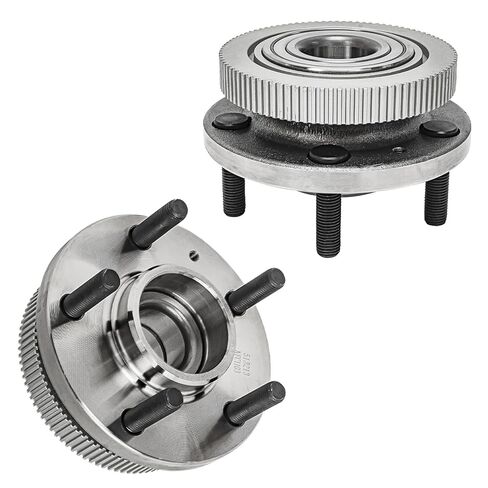 Detroit Axle - 2 Front Wheel Bearing Hubs for 2002-2008 Dodge Ram 1500 [5 Lug] 2003 2004 2005 2006 2007 Wheel Bearing and Hub Assembly Set Replacement, Pair Hubs in Saudi Arabia