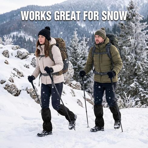 زوج واحد من جراميق الساق قابل للتعديل - واقيات ساق خفيفة الوزن مقاومة للماء للرجال والنساء - تمساح مضاد لدغات البعوض لأحذية المشي لمسافات طويلة - أساسيات المشي لمسافات طويلة للصيد والرحلات وصيد الأسماك in Kuwait