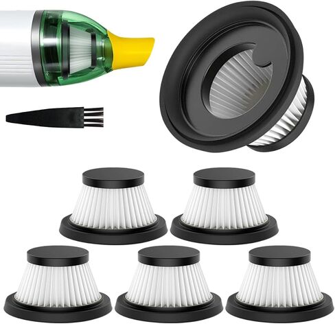 AMUSEGOOD 6 Pack HEPA Filter Replacement Compatible with Cordless Vacuum Cleaner as Seen on TV, Washable and Reusable Handheld Portable Vac Replacement Parts in Saudi Arabia