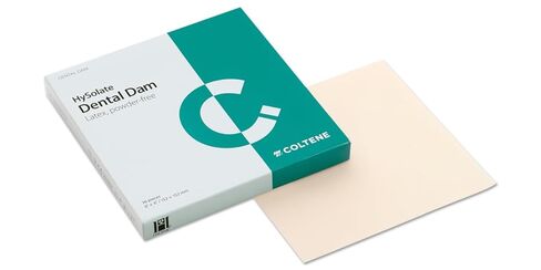 Coltene Whaledent 60034415 HySolate Latex Dental Dam 5 X 5 Green Medium 52/Pk H02142 in Saudi Arabia