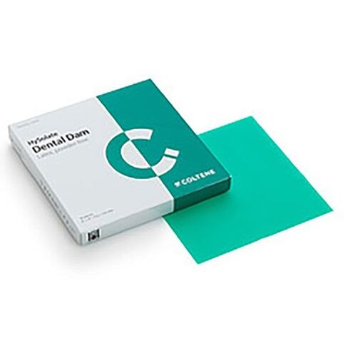Coltene Whaledent 60034415 HySolate Latex Dental Dam 5 X 5 Green Medium 52/Pk H02142 in Saudi Arabia