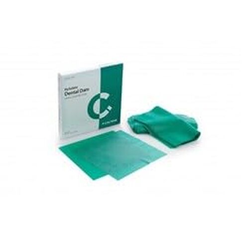 Coltene Whaledent 60034415 HySolate Latex Dental Dam 5 X 5 Green Medium 52/Pk H02142 in Saudi Arabia