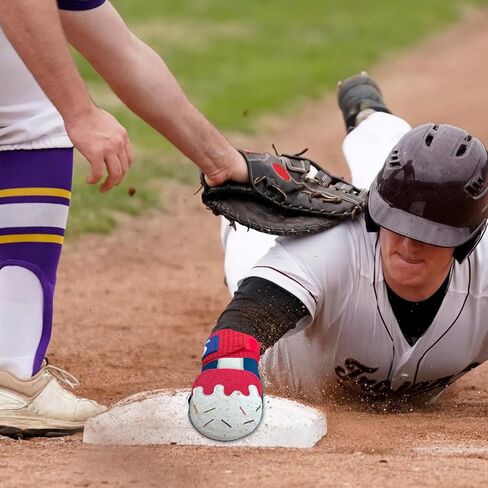 Gracfulcub Baseball Sliding Mitt, Sliding Glove Baseball Softball Guard, Ergonomic Design Protect Fingers (Flag Gesture) in Saudi Arabia