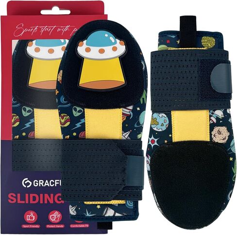 Gracfulcub Baseball Sliding Mitt, Sliding Glove Baseball Softball Guard, Ergonomic Design Protect Fingers (Flag Gesture) in Saudi Arabia