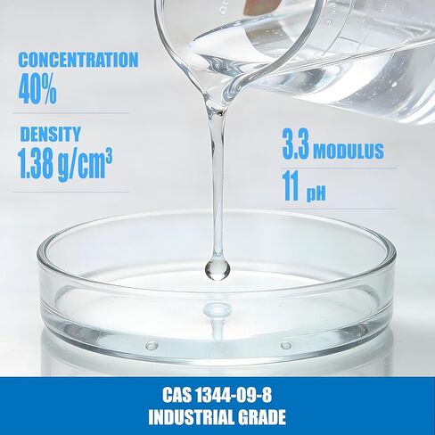 Sodium Silicate Solution for Pottery & Ceramics - 8.5 FL.OZ - Water Glass for Glazing, Slip Casting, Deflocculant - 40% Concentration in Saudi Arabia