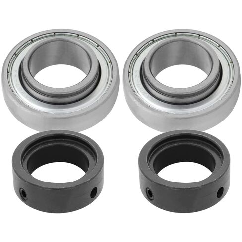 [2-Pack] SA207-23 - Insert Bearing - 1-7/16 in Bore - 2.835 in Outer Diameter - 1.531 in Width - 0.669 in Outer Ring Width - Eccentric Mounting Collar, Non-Relubricable in Saudi Arabia