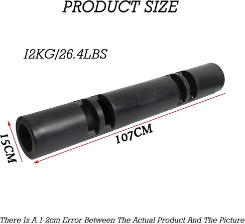 Portable Training Rubber Weight Bar,with Prevent Skidding Handles,for Strength Training Home Gym in Saudi Arabia