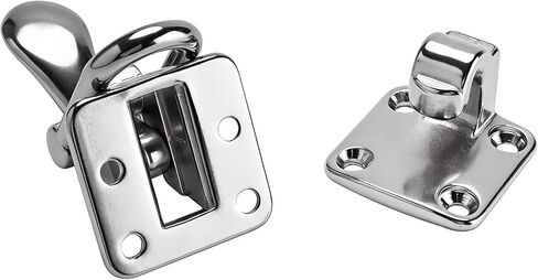 YaeMarine 2-Pack Boat Marine Stainless Steel Anti-Rattle Lockable Hatch Latch 90 Degree Hold Down Clamp Latchs for Boat RV Caravan Attic Hatch Doorway in Saudi Arabia