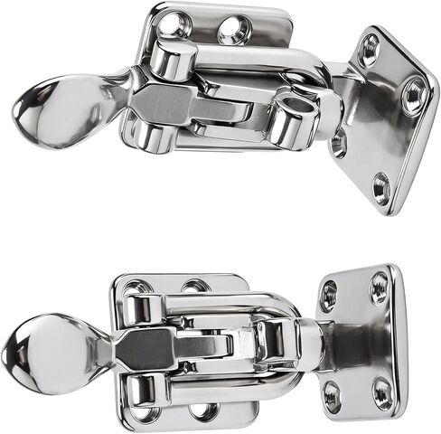 YaeMarine 2-Pack Boat Marine Stainless Steel Anti-Rattle Lockable Hatch Latch 90 Degree Hold Down Clamp Latchs for Boat RV Caravan Attic Hatch Doorway in Saudi Arabia