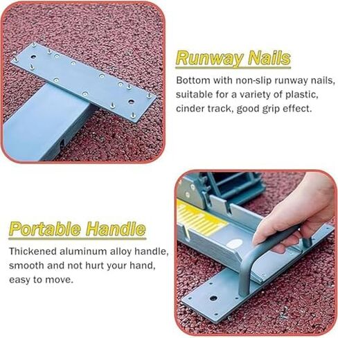 Adjustable Starting Block with Portable Handles, Anti-Slip Pedals for Plastic Cinder Tracks, Lightweight and Sturdy Design in Saudi Arabia