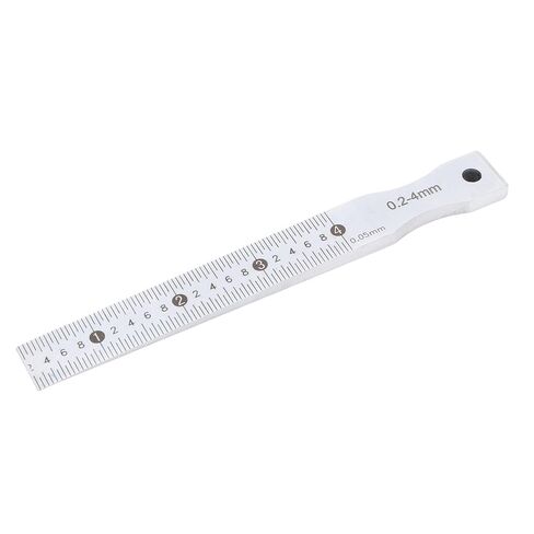 Asixxsix Taper Gage، 0.2-4 مم لحام مستدق من الفولاذ المقاوم للصدأ 0.05 مم دقة أداة قياس فجوة الملمس، بوصة وفجوة ملمس مترية لقياس فجوات الأخاديد in Saudi Arabia