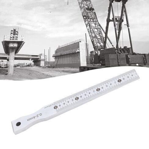 Asixxsix Taper Gage، 0.2-4 مم لحام مستدق من الفولاذ المقاوم للصدأ 0.05 مم دقة أداة قياس فجوة الملمس، بوصة وفجوة ملمس مترية لقياس فجوات الأخاديد in Saudi Arabia