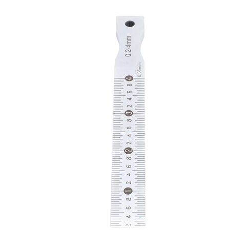 Asixxsix Taper Gage، 0.2-4 مم لحام مستدق من الفولاذ المقاوم للصدأ 0.05 مم دقة أداة قياس فجوة الملمس، بوصة وفجوة ملمس مترية لقياس فجوات الأخاديد in Saudi Arabia