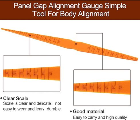 Gap Mesure Tools, Snake Door Gap Measuring Gauge, Simple Tapered Feeler Tools, Plastic Car Panel Gap Alignment Tool for Body Positioning Measurement, 10 x 0.7 x 0.1in in Saudi Arabia