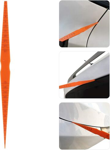 Gap Mesure Tools, Snake Door Gap Measuring Gauge, Simple Tapered Feeler Tools, Plastic Car Panel Gap Alignment Tool for Body Positioning Measurement, 10 x 0.7 x 0.1in in Saudi Arabia