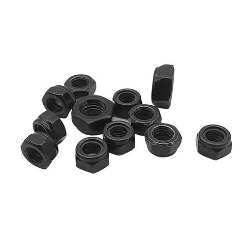 2/25pcs M2 M2.5 M3 M4 M5 M6 M8 M10 M12 M16 304 Stainless Black Carbon Steel Nylock Nut Locknut Hex Nylon Insert Self Lock Nut(304 Stainless Steel,10Pcs M8) in Kuwait