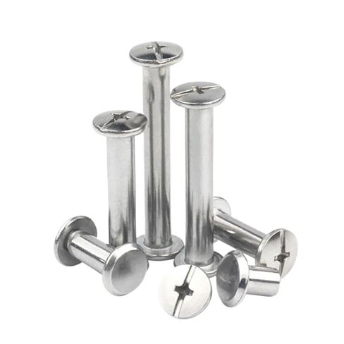 10sets ∅4(M3) ∅5(M4) 304 Stainless Steel Photo Album Screw Books Butt Screw(30mm(L),OD 5mm (M4)) in Saudi Arabia