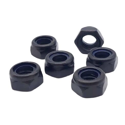 1/25pcs DIN985 M2 M2.5 M3 M4 M5 M6 M8 M10 M12 M14 M16 Black 304 Stainless Steel Hexagonal Hex Self-Locking Nylon Insert Lock Nut(25pcs M2.5) in Kuwait