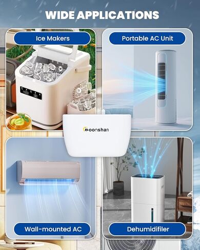 Mini Split Condensate Pump for HVAC 100-240V Automatic Condensation Drain Removal Silent Condensate Pump with 10 FT Tube Wall Mounted for Air Conditioner, Furnace, Dehumidifier, Ice Maker in Kuwait