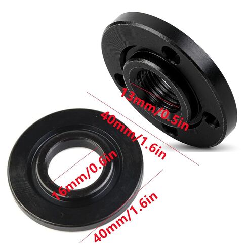 1 Pair M14 Thread Inner & Outer Flange Nut Set – 40mm Diameter, Compatible Replacement for Angle Grinders, Ideal for Cutting/Grinding Tool Maintenance & Part Replacement in Kuwait