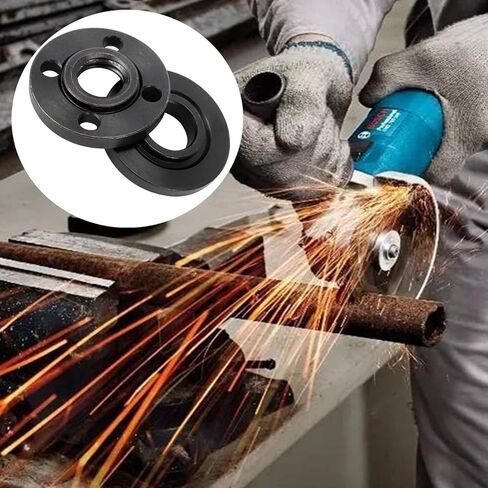 1 Pair M14 Thread Inner & Outer Flange Nut Set – 40mm Diameter, Compatible Replacement for Angle Grinders, Ideal for Cutting/Grinding Tool Maintenance & Part Replacement in Kuwait