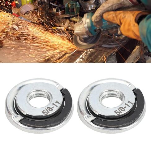 2Pcs Angle Grinder Flange Nuts Grinder Flange Locking Nut with Ring Pull for Grinding Polishing Cutting Discs in Saudi Arabia
