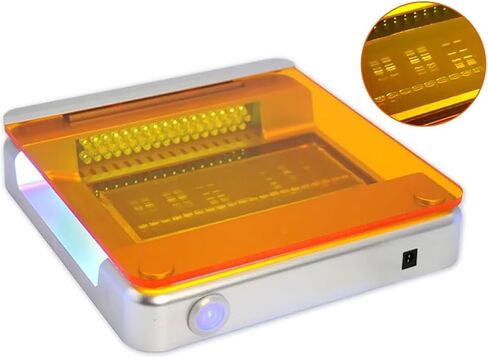 Blue Light Transilluminator,Blue Light Gel Cutter,Maximum Emission Wavelength 470nm,Built-in LED Blu-ray >100000h,Use 5mm Amber Filter for Gel Electrophoresis in Kuwait