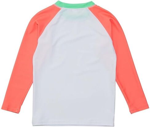 بلوزة طفح مستدامة بأكمام مرجانية بيضاء in Kuwait