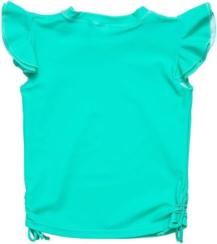 بلوزة راش ذات أكمام رفرفة مستدامة بالنعناع in Kuwait