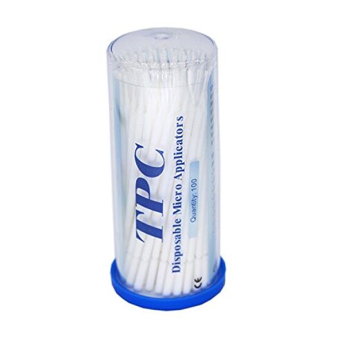 100 Pieces Dental Disposable Product Dental Micro Applicator Brush Bendable Superfine White in Kuwait
