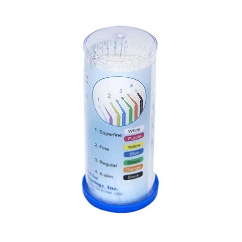 100 Pieces Dental Disposable Product Dental Micro Applicator Brush Bendable Superfine White in Kuwait