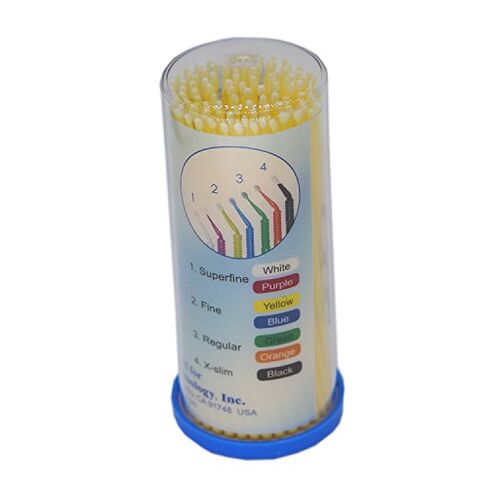100 Pieces Dental Disposable Product Dental Micro Applicator Brush Bendable Fine Yellow in Kuwait