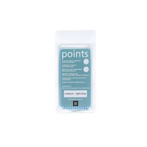 SDI 8100119 Points Brush Applicators Medium 400/Pk Light-Blue in Saudi Arabia