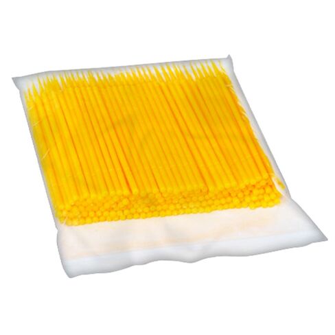 S&Dent USA FDA & TUV CE 4 Bags = 400pcs = 4 Sizes = 4 Colors Dental Microbrush Micro Applicator Brush for Supplementary Ouitfit Refilling Microbrush Round Head Cylinder Head 100pcs/Size in Kuwait