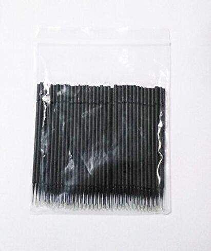 S&Dent USA FDA & TUV CE 4 Bags = 400pcs = 4 Sizes = 4 Colors Dental Microbrush Micro Applicator Brush for Supplementary Ouitfit Refilling Microbrush Round Head Cylinder Head 100pcs/Size in Kuwait