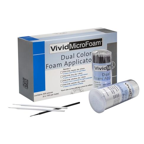 أدوات وضع الفرشاة الدقيقة الحيوية - اقتصادية ويمكن التخلص منها، رائعة للاستخدام في الأعمال اليدوية أو التجميل أو المكياج أو طب الأسنان، رغوة دقيقة، عادية، عبوة من 400 قطعة (أسود) in Kuwait