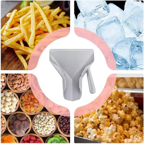 Fryer Shovel - 12 Inch Sturdy Stainless Steel Scoop for Efficient Cooking, Comfortable Handle with Easy Cleaning, Kitchen Utensil for Home, Snack Portioning, Fast Serving, Ice Scooping in Saudi Arabia