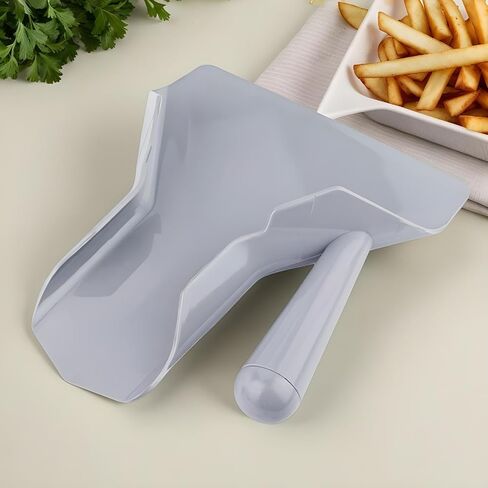 Fryer Shovel - 12 Inch Sturdy Stainless Steel Scoop for Efficient Cooking, Comfortable Handle with Easy Cleaning, Kitchen Utensil for Home, Snack Portioning, Fast Serving, Ice Scooping in Saudi Arabia