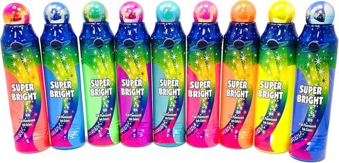 Dab-O-Ink SUPER BRIGHT - 4 oz. - Fluorescent Bingo Daubers, Multi-Color Rainbow Set, 9 Pack in Saudi Arabia
