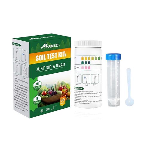 2-in-1 Soil Test Kit for pH & Nitrogen（50cnt） – Garden, Lawn, Flowers，Vegetable & Plant Soil Testing in Kuwait