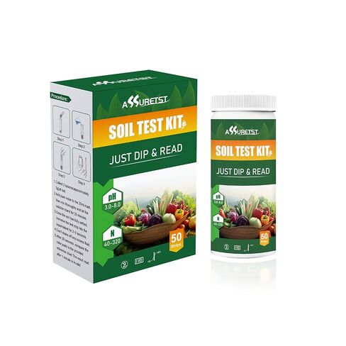 2-in-1 Soil Test Kit for pH & Nitrogen（50cnt） – Garden, Lawn, Flowers，Vegetable & Plant Soil Testing in Kuwait