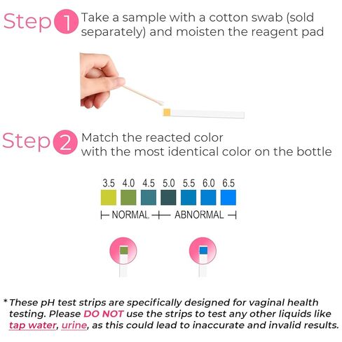 مجموعة قيمة من شرائط اختبار درجة الحموضة الأنثوية من ناتشرلاند - جهاز مراقبة صحة المهبل لتوازن الحموضة والقلوية، سريع ودقيق (60 قطعة) in Kuwait