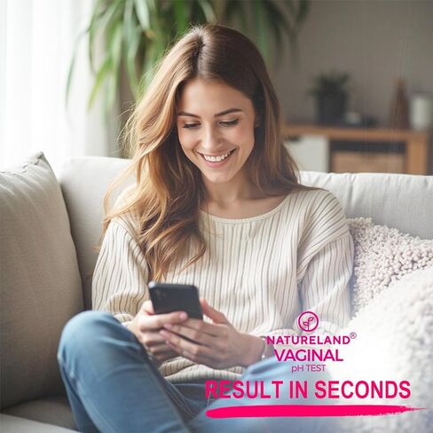 مجموعة قيمة من شرائط اختبار درجة الحموضة الأنثوية من ناتشرلاند - جهاز مراقبة صحة المهبل لتوازن الحموضة والقلوية، سريع ودقيق (60 قطعة) in Kuwait