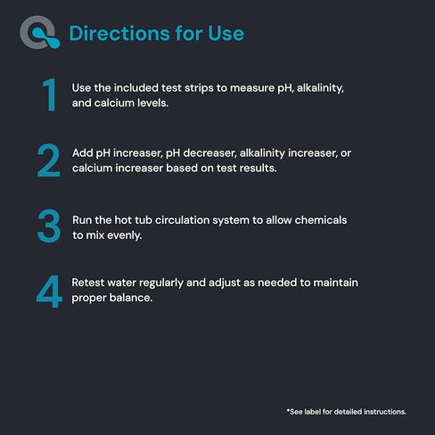 مجموعة AquaDoc لتوازن مياه حوض الاستحمام الساخن مع زيادة الرقم الهيدروجيني، وتقليل الرقم الهيدروجيني، وزيادة القلوية والكالسيوم، و100 شريط اختبار - مجموعة أدوات كيماويات حوض الاستحمام الساخن المتوافقة مع الكلور والبروم - صنع في الولايات المتحدة الأمريكية in Kuwait