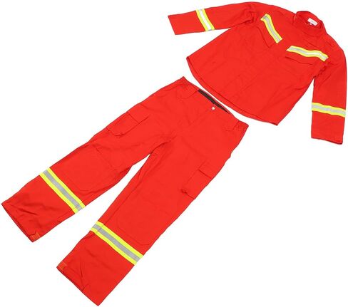 Semme Firefighter Suit Mystical/Fantasy Retardant Gear Protective Clothing with High Heat Resistance Static Features for Emergency Relief (L (175cm)) in Saudi Arabia