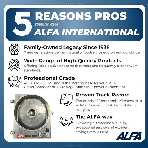 ALFA VS-99H Housing For GS-12 & VS-12 Grater Shredder | Replacement for #12 Power Attachments on Commercial Graters, Shredders, and Slicers in Kuwait