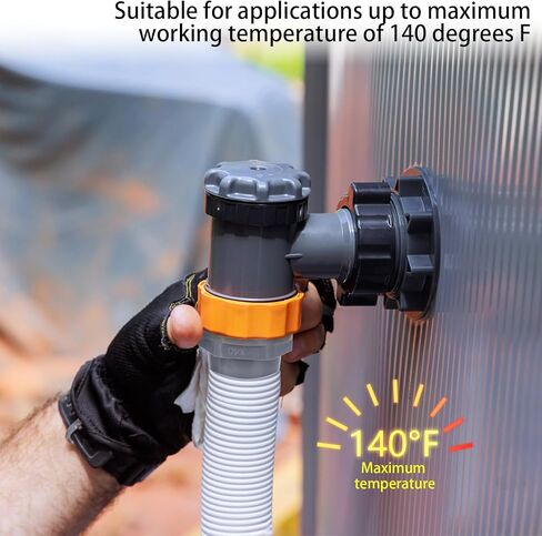 2 حزمة من تركيبات الأنابيب البلاستيكية من سلسلة 1436، محول ذكر شائك 1-1/2 بوصة × NPT، رمادي، جدول 40 in Kuwait