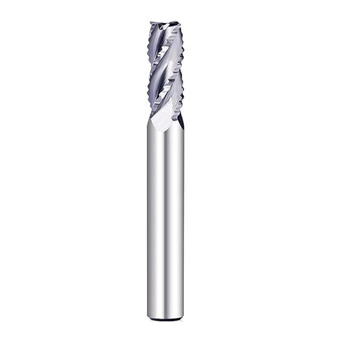 Roughing End Mill，6.35mm Shank Carbide Mill 4 Flute CNC Machine Tool Router Bit Milling Cutter 50mm Long Tungsten in Saudi Arabia
